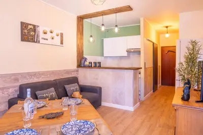 Cuisine ou kitchenette dans l'établissement Casa Santa Lucia - Climatisé au bord de Mer