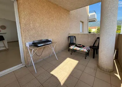 Balcon ou terrasse dans l'établissement MORIANI Centre Lumineux T3 à deux pas de la mer et commerces