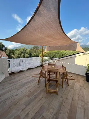 Balcon ou terrasse dans l'établissement Appartement A madonna - 900m de la plage