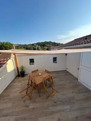 Balcon ou terrasse dans l'établissement Appartement A madonna - 900m de la plage