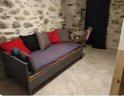 Coin salon dans l'établissement Vue sur les montagnes Corses