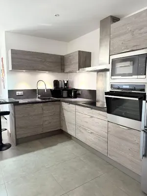 Cuisine ou kitchenette dans l'établissement Villa Maria