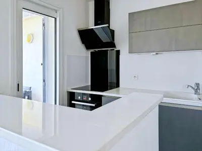 Cuisine ou kitchenette dans l'établissement La Parenthèse Corse