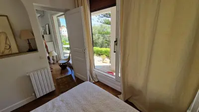 Un ou plusieurs lits dans un hébergement de l'établissement Appartement Vue Mer - T2 Grisgione - Bastia