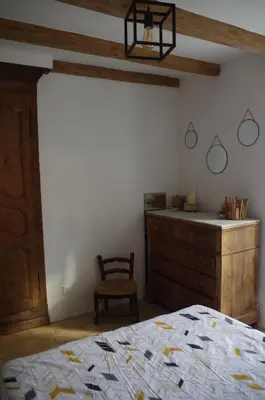 Un ou plusieurs lits dans un hébergement de l'établissement Typical Corsican apartment