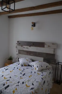 Un ou plusieurs lits dans un hébergement de l'établissement Typical Corsican apartment