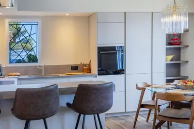Cuisine ou kitchenette dans l'établissement Casa Bordimare Miomo Cap Corse