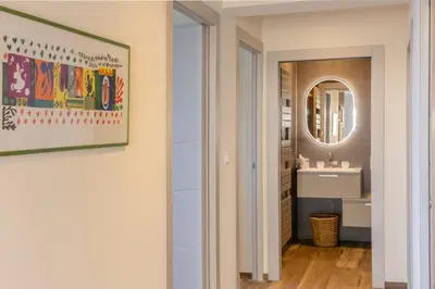 Salle de bains dans l'établissement Casa Bordimare Miomo Cap Corse