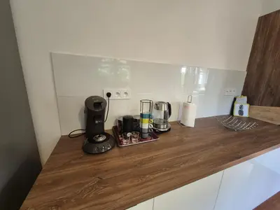 Cuisine ou kitchenette dans l'établissement Chez nous