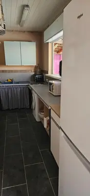 Cuisine ou kitchenette dans l'établissement Casa Nostra à Aléria