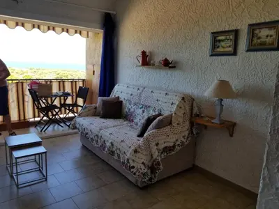 Coin salon dans l'établissement Sole & Mare Apartment