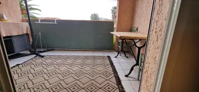 Balcon ou terrasse dans l'établissement STUDIO bord de mer