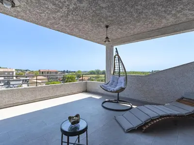Balcon ou terrasse dans l'établissement Apartment La vallée by Interhome