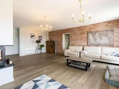 Coin salon dans l'établissement Apartment La vallée by Interhome