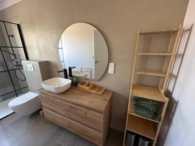 Salle de bains dans l'établissement U Mandriolu
