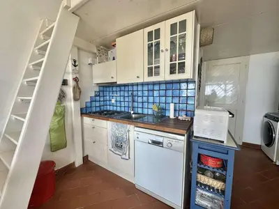 Cuisine ou kitchenette dans l'établissement Appartement 2 pièces 6 couchages LUMIO