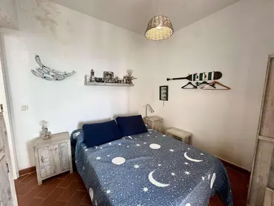 Un ou plusieurs lits dans un hébergement de l'établissement Appartement 2 pièces 6 couchages LUMIO