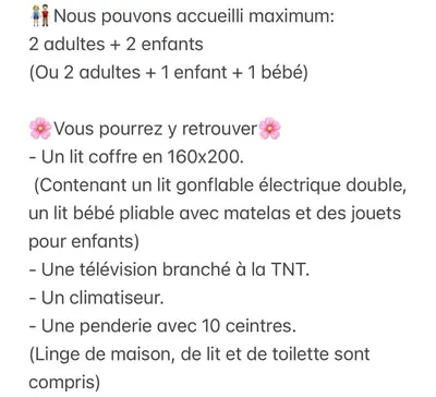 Plan de l'établissement Studio vue sur les clémentiniers