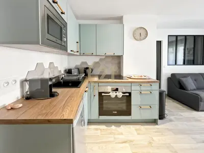 Cuisine ou kitchenette dans l'établissement Tra mare e monti - appartement T2