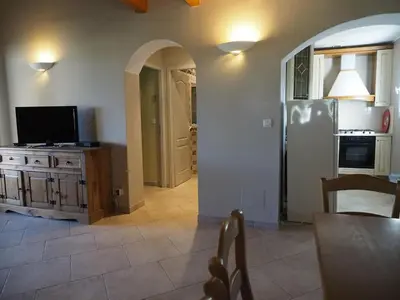 Cuisine ou kitchenette dans l'établissement Gîtes Santa Maria Cap Corse