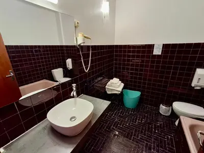 Salle de bains dans l'établissement Grand T2 duplex, terrasse et jardin