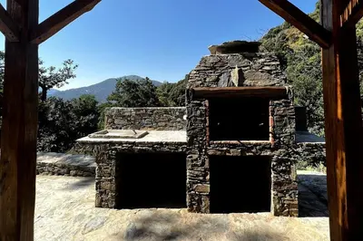 Vue générale sur la montagne ou vue sur la montagne depuis la maison de vacances