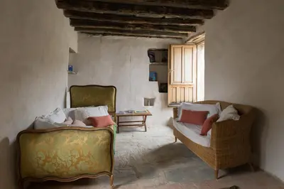 Coin salon dans l'établissement Appartement dans le Cap Corse - Canari