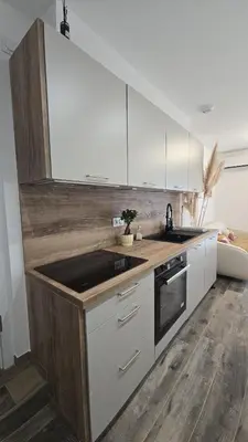 Cuisine ou kitchenette dans l'établissement Appartement T2 moderne 2 à 4 personnes