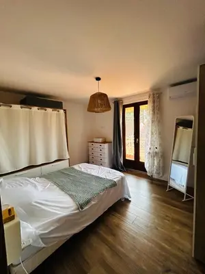 Un ou plusieurs lits dans un hébergement de l'établissement Maison 5 min de la mer et plage à pieds, tt confort