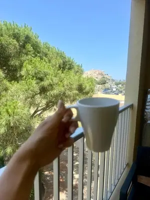 Balcon ou terrasse dans l'établissement Appartement vue Citadelle