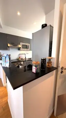 Cuisine ou kitchenette dans l'établissement citadelle - vue mer