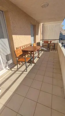 Balcon ou terrasse dans l'établissement Moriani-Plage 1-bedroom apartment