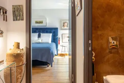 Un ou plusieurs lits dans un hébergement de l'établissement Casa Di A Scala