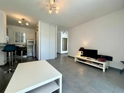 Cuisine ou kitchenette dans l'établissement Moriani-Plage