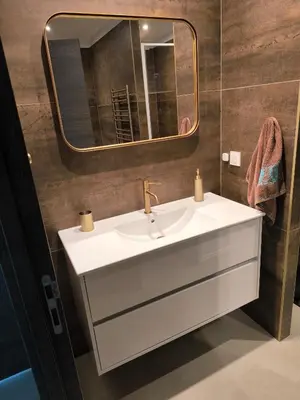 Salle de bains dans l'établissement Les arbousiers