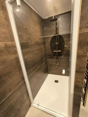 Salle de bains dans l'établissement Les arbousiers