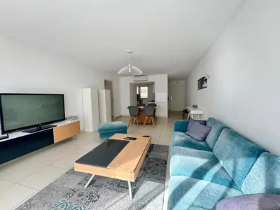 Télévision ou salle de divertissement dans l'établissement Appart 2 Chambres Charley super emplacement et parking