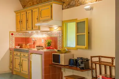 Cuisine ou kitchenette dans l'établissement Casa U Quercitellu Ville-di-Paraso