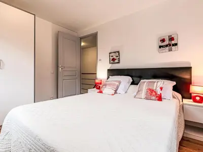 Un ou plusieurs lits dans un hébergement de l'établissement Maison entre mer et montagne
