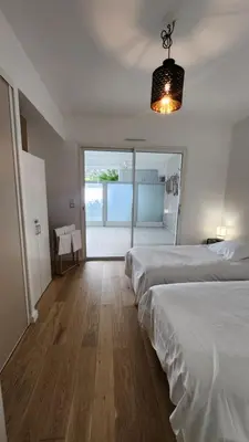 Un ou plusieurs lits dans un hébergement de l'établissement Appartement Calvi, Cœur de ville, plage à 300 m