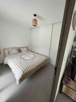 Un ou plusieurs lits dans un hébergement de l'établissement bel appartement vue montagne proche bastia