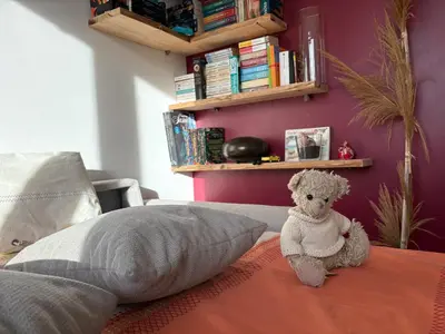 Un ou plusieurs lits dans un hébergement de l'établissement vue sur le golfe de Saint Florent