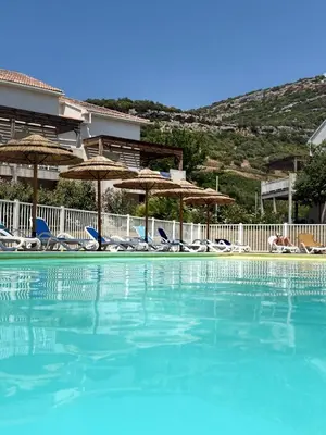 Vue générale sur la montagne ou vue sur la montagne depuis l'appartement