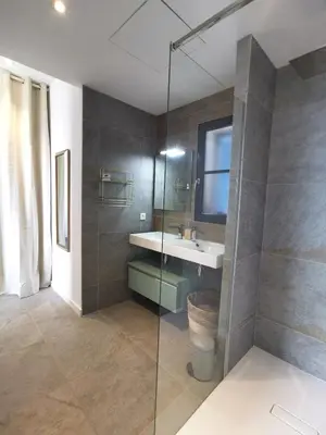 Salle de bains dans l'établissement Casa Lunga à Erbalunga- A deux pas de la plage