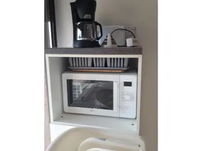 Cuisine ou kitchenette dans l'établissement Marines de Moriani