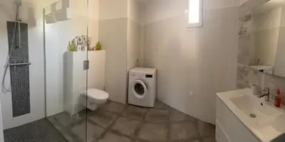 Salle de bains dans l'établissement Chez Suzanne
