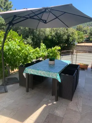 Jardin de l'établissement Chez Suzanne