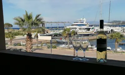 Boissons dans l'établissement Marine de Sant Ambroggio-Haute-Corse-bel appartement vue mer - 3 min de la plage