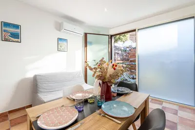 Coin salon dans l'établissement L'Appartement Cinto - Proche de L'île Rousse