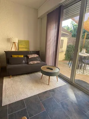 Coin salon dans l'établissement Cozy cocoon 300m de la plage